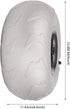 GONGDUN 2Pcs 3-5PSI/0.2-0.34BAR 20mm/0.78in (9 Inch) Beach Balloon Wheels Replacement Balloon Wheels Sand Tires Cart