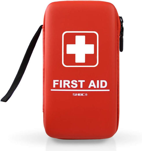 SHBC Compact First Aid Kit (139 Piece) Waterproof Adventure Medical Kits, Includes Emergency Blanket, Fire Starter,