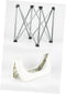 Cabilock Portable Folding Toilet White Lightweight Outdoor Emergency Portable Toilet for Camping