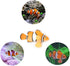 2 Pack Silicone Artificial Aquarium Floating Clownfish Decoration Fish Tank Decor Underwater Saltwater Fake Fish