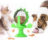 Spinning Cat Windmill Toy Light-Up Cat Scratcher & Self-Grooming Spinner with Suction