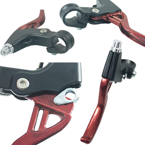 Lomodo 6 Pieces Bicycle Brake Accessories - 2 Pack Aluminium Alloy Brake Levers and V Brake Set for Mountain/Road Bike