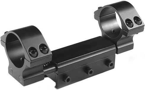 Scope Mount 1 inch/30mm Dual Ring High Profile Picatinny Rail with Recoil Compensation