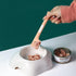 4 PACK Pet Food Can Mixing Spoons, Canned Scoop for Cat Dog Feeding and Wet Storage (Pink + Gray)
