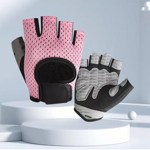 INOGIH Women's Lightweight Fingerless Gym Gloves - Ideal for Crossfit and Training