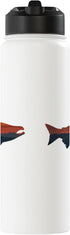 Salmon Fishing Apparel & Gifts Salmon Fishing Nature Outdoor Hiking Camping Fisherman Stainless Steel Insulated Water