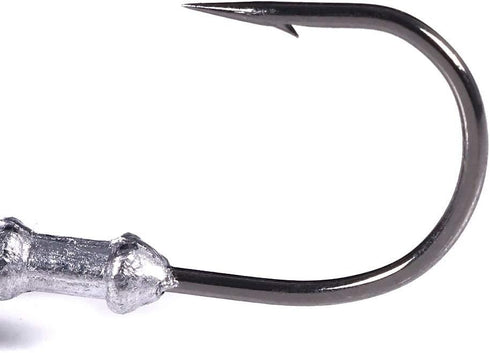 Swimbait Jig Head Saltwater Flats Jig Head Bait, Realistic Fish Head Jig Heads 5 Pack