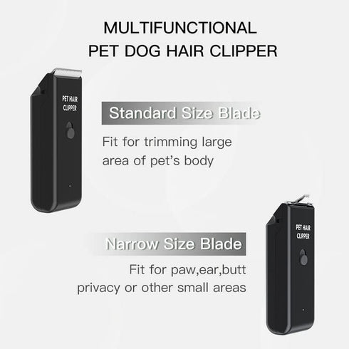 Feet Hair Trimmer, Dog Clippers, Quiet Washable USB Rechargeable Cordless Grooming Kit for Dogs and Cats