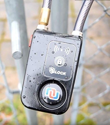 Smart Bluetooth Bike Lock with 110db Alarm, 47 inch Braided Steel Anti-Theft Lock for Scooter/Gate