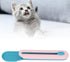 Zerodis Cat Wet Treats Dispenser, PP Plastic Cat Food Spoon for Feeding Supplies (Blue Spoon with Handle)