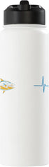 Tuna Fish Tuna Lovers Tuna Heartbeat Stainless Steel Insulated Water Bottle