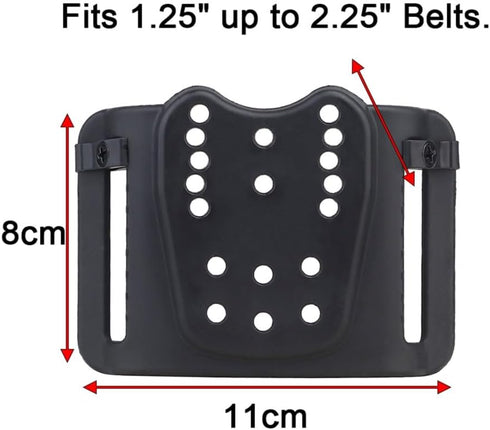 Quick-Release Holster Adapter for Airsoft, Paintball, Tactical Gear, Fits Waist Belts