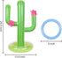 UNIME Inflatable Cactus Ring Toss Game Set, Target Toss with 4 Color Inflatable Rings for Pool Party Supplies