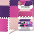 Puzzle Mat EVA Foam Floor Tiles 20-Pack Multicolor Exercise Mat or Baby Play Mats by Stalwart