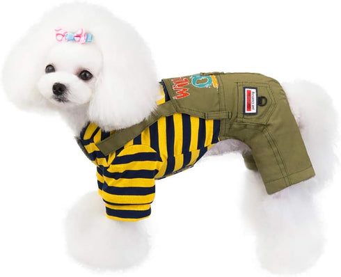 Trudz PET Dog Coat, Thickened Cotton Jacket, Fleece Warm Sweater for Small Medium Dogs and Cats (Yellow, S)