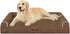 Large Orthopedic Dog Bed: Washable Bolster XL Bed for Medium Large Dogs, Waterproof Couch Sofa with Removable Cover -