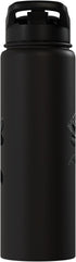 Darkened Rose Black Rose Stainless Steel Insulated Water Bottle