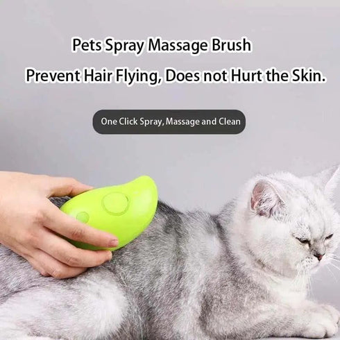 Pet Grooming Brush for Dogs, Cats, Horses, Puppies, Rabbits and More in Green