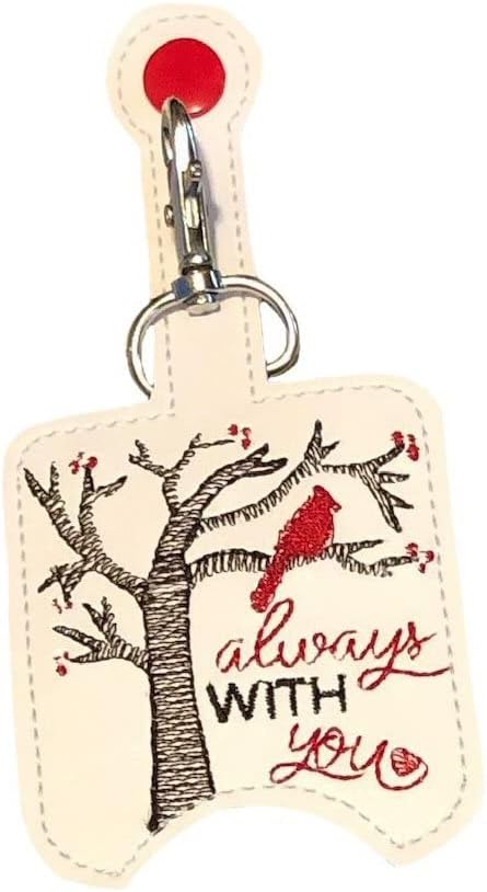 Generic Cardinal Hand Sanitizer Holder Key Fob