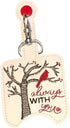Generic Cardinal Hand Sanitizer Holder Key Fob