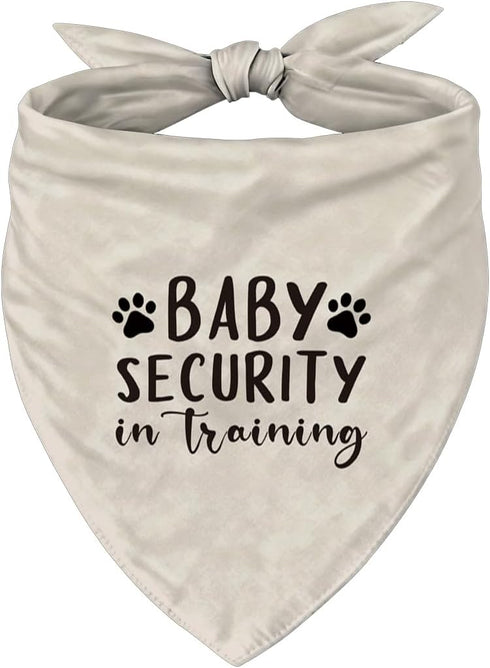 YJIKRTVT Baby Security in Training Dog Bandana, Adjustable Triangle Dog Scarf, Dogs Pregnancy