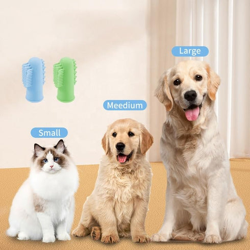 Generic 6 Dog Bath Brush with Shampoo Dispenser - Silicone Dog Shampoo Brush Scrubber for Bathing, Shedding & Massage