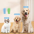 Generic 6 Dog Bath Brush with Shampoo Dispenser - Silicone Dog Shampoo Brush Scrubber for Bathing, Shedding & Massage