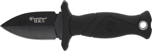 Smith & Wesson 5in High Carbon SS Fixed Blade Knife with 2 in 1 False Edge Blade for Outdoor Tactical Survival