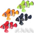 Mesee Silicone Clownfish Set - Floating Glowing Fake Fish for Saltwater Fishbowl Decoration