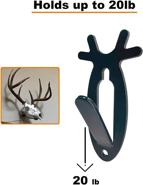 Highwild European Mount Skull Hanger, Antler Style, 3 Pack