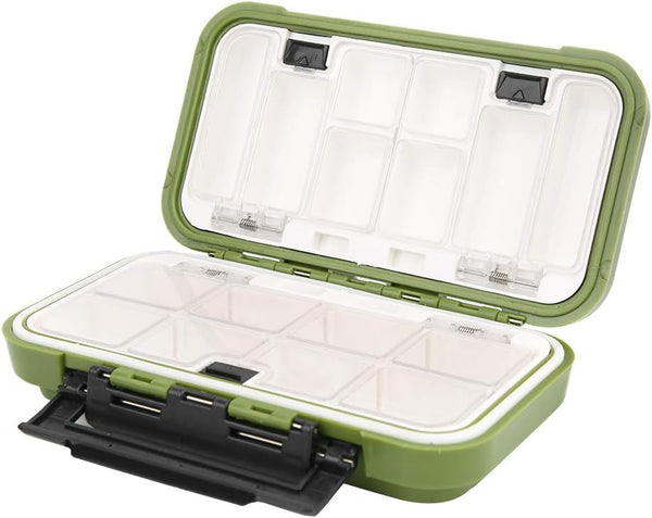 Portable Fishing Tackle Box, Waterproof Damping System Fishing Tackle Container for Outdoor Accessories