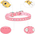 Puppy Collar and Leash with Bling Diamond, Sparkly Rhinestone Glitter Jewel Collars for XXS XS Small Medium Female