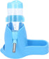 3 in 1 Hamster Hanging Water Bottle, Auto Dispenser with Base for Dwarf Hamster, Mouse, Rat, Hedgehog (80ML, Blue)