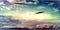 AWERT Outer Space Aquarium Background - 30x12 inches UFO in Sky Clouds for Fish Tank Decor