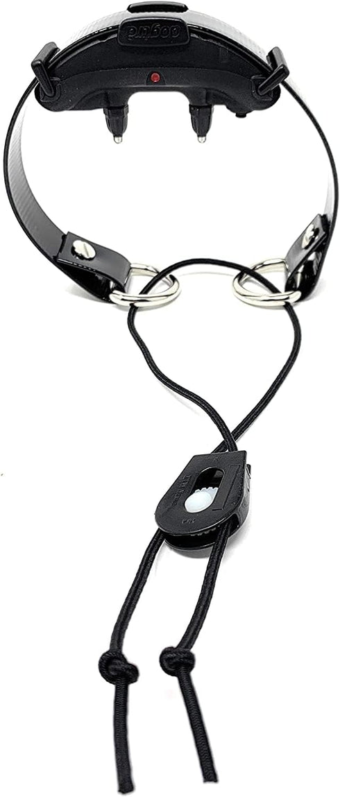 Replacement GPS eCollar with Adjustable Bungee, Multi-Hole Design, and Secure Toggle Closure for Small Dogs (Black