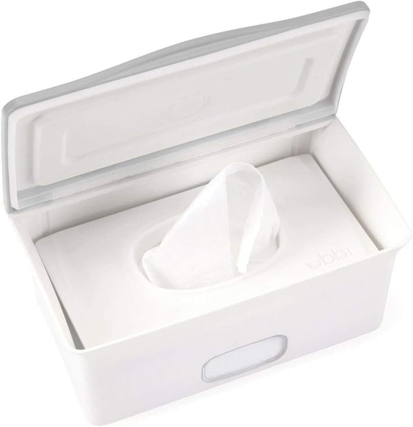 Ubbi Pet Wipes Dispenser, Grooming Wet Wipes Container for Dogs and Cats, Moisture Locking Dispenser, White