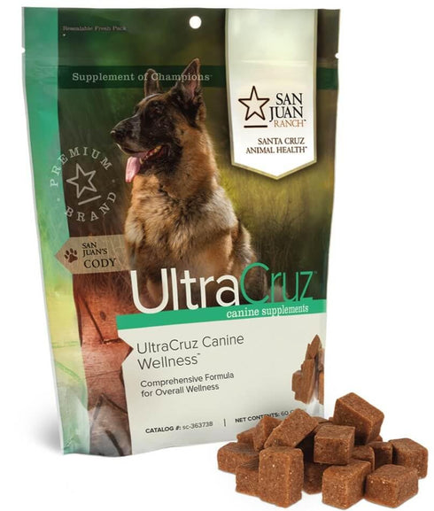 Canine Wellness Supplement for Dogs by UltraCruz, 60 Tasty Chews