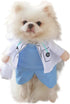 Dog Halloween Costume, Cat Doctor Uniform by DELIFUR, Funny Pet Costume, White, Size L
