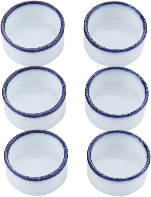 6 Pcs Mini Ceramic Water Bowl for Spider, Tarantula, Millipede, Tiny Reptile (Small: 0.86" D, 0.43" H)