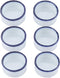 6 Pcs Mini Ceramic Water Bowl for Spider, Tarantula, Millipede, Tiny Reptile (Small: 0.86" D, 0.43" H)