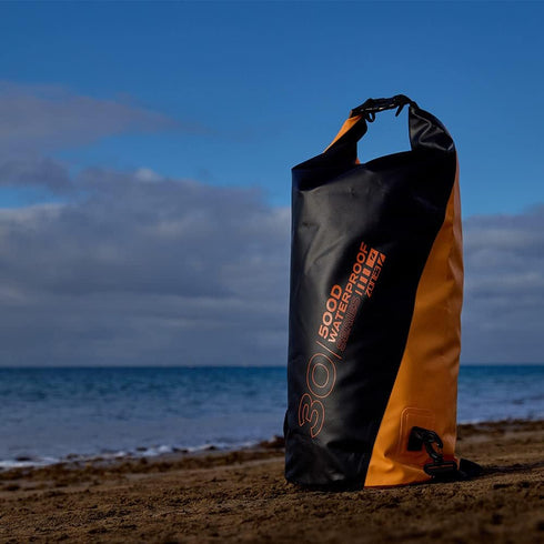 ZONE3 30L Waterproof Dry Bag, Durable 500D PVC Floating Backpack for Kayaking, Swimming, Fishing