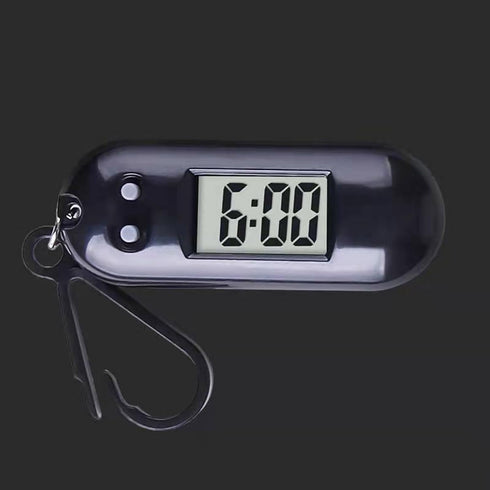 jojnsha Backpack LED Digital Keychain Pocket Watch Portable Miniature Clock for Students Kids Lightweight Timepiece