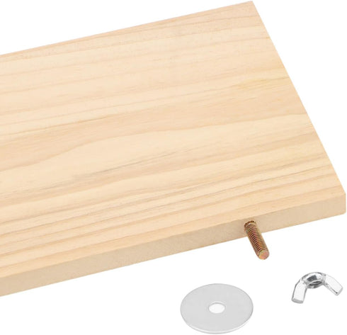 Wontee Wooden Bird Perch Stand for Cockatiels, Conures, Rats, Gerbils, Chinchillas, and Squirrels (M)