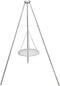 YBTMG Camp Fire Tripod for Cooking, Stainless Steel Camping Fire Grill with Adjustable Chain for BBQ