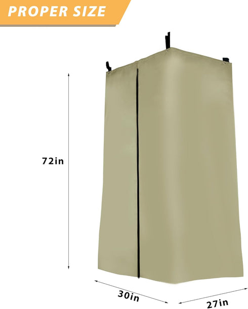 Privacy Tent for Boats - Pull-Down Type Privacy Curtain Suitable for Bimini Top