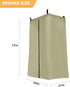 Privacy Tent for Boats - Pull-Down Type Privacy Curtain Suitable for Bimini Top