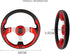 Universal 12.5” Red Golf Cart Steering Wheel for Club Car, EZGO RXV, TXT, Yamaha, Precedent, Tempo, DS