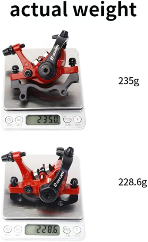 Zoom DB-680 Bilateral Caliper Disc Brake Set, Dual Piston Mountain Bike Alloy Cable Brake Accessories