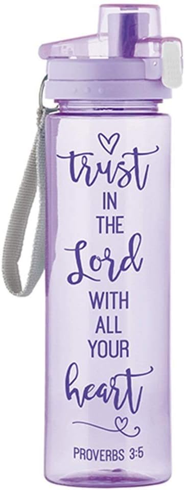 Religious Trust in the Lord With All Your Heart Water Bottle - 24 Ounce