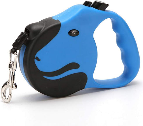 Upgraded Retractable Dog Leash, 360° Tangle-Free Walking Leash for Dogs up to 33lbs, 16.5ft Reflective Nylon